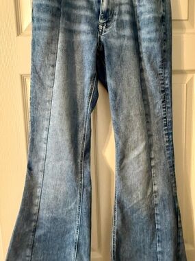 Edgely- Light Blue Flare Jeans for Women